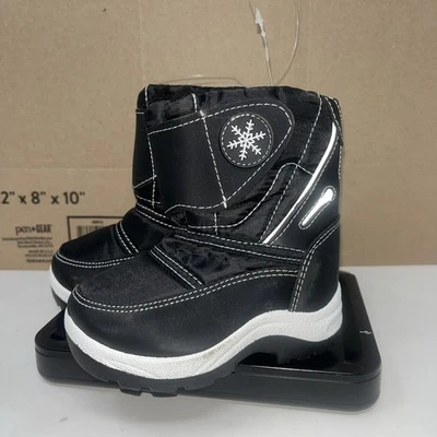 Baby Boys Size 5 toasty boots black Winter Waterproof Snow Boots - Image 1 of 4