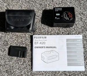FUJIFILM TTL Auto Flash EF-X20, Shoe Mount with Owners Manual - Picture 1 of 13