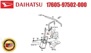 Daihatsu OEM Valve Vacuum Fuel filter Radiator Hose Gasket 17605-97502-000 - Picture 1 of 7