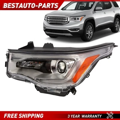 For 2017 2018 2019 GMC Acadia HID w/ LED DRL Projector Headlight Left Driver - Imagem 1 de 4