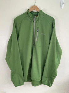 Orvis grüner 1/4 Zip Pullover Oberteil 2XL XXL Langarm Sweater Pulli leicht - Bild 1 von 13