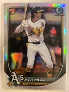 2025 Bowman Chrome Jacob Wilson Red RC Variation Rookie #1 Athletics - Bild 1 von 2