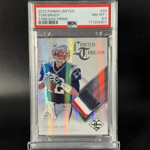 Tom Brady 2012 Panini Limited #29 Threads Prime Game Used Patch /49 PSA 8,5 - Bild 1 von 2
