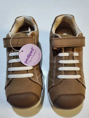 Zapatillas niño talla 11,5-12. Cuero artesanal saludable, marrón claro 0204/0219 Foto 1 de 4