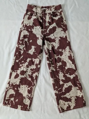 BDG Jeans High Waist Wide Leg Denim Pants Cow Print Women's 26 - Image 1 of 4