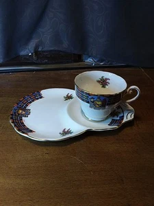 Bonnie Scotland" tea cup and snack plate set by Royal Standard Clan Stewart - Picture 1 of 6