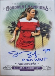 2018 Upper Deck Goodwin Champions Shelina Zadorsky #A-SZ On Card Auto 1/25 - Picture 1 of 2