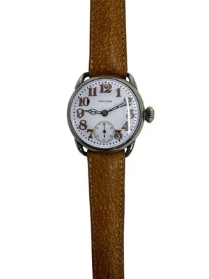 1916 WWI WALTHAM Depollier D-D Trench Watch Sterling Silver  33mm - Image 1 of 4
