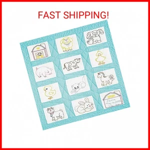 Jack Dempsey Needle Art Barnyard Friends 9" Nursery Quilt Blocks - Picture 1 of 2