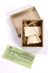 Joberpar Enterprises Handmade Angel Ornament In Box Doll Natural 3” Tall - Picture 1 of 11