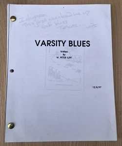 1997 Varsity Blues Original Movie Script William W. Peter Iliff Football - Picture 1 of 6