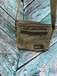 VTG Y2K Nine West Camp Nine Olive Green Canvas Crossbody Bag Strap - Picture 1 of 6