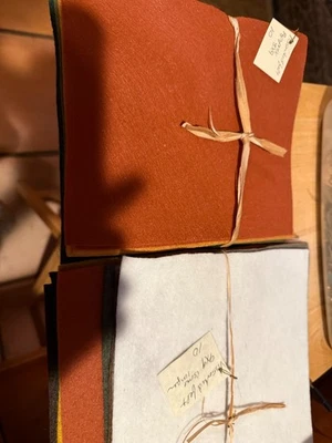 LOT OF 20 FELT PIECES ASST.COLORS (10) 8" X 9" (10) 9" X 9" - Image 1 of 4