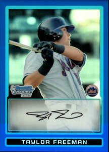 2009 Bowman Chrome Draft Prospects Blue Refractors #BDPP53 Taylor Freeman /99