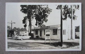 Vintage 1950er Amish Pinecraft Eat'n House Florida Restaurant RPPC Postkarte - Bild 1 von 5