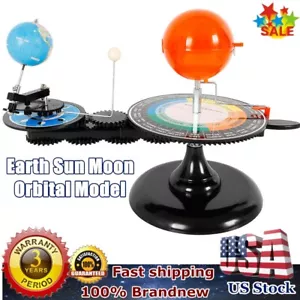 Sun Earth Moon Orbital Planetarium Model Set Astronomy Toy Multiple Moving Axis - Picture 1 of 12