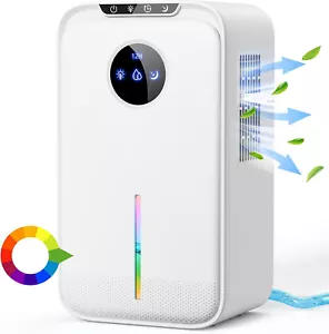 Dehumidifier 2200ML Portable Home Dehumidifier With Exhaust Pipe, Sleep - Picture 1 of 8