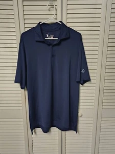 FG Tech Golf Polo Blue Large Made In USA - Picture 1 of 6