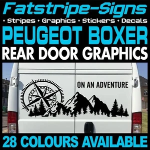 to fit PEUGEOT BOXER COMPASS MOTORHOME CAMPER VAN STICKERS GRAPHICS DECALS - Picture 1 of 2