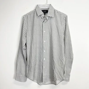 Report Collection Button Up Shirt Mens Small Gray Plaid NWOT x4 Performance Slim - Picture 1 of 10