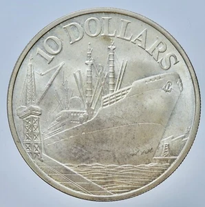 SINGAPORE -AG/ 10 DOLLARI 1976 - Picture 1 of 2