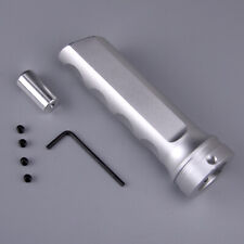 Silver Aluminum Alloy Car Handle Hand Brake Handbrake Sleeve Universal Cover