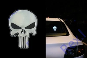 The Punisher SEAL SKULL Patch Reflective in the dark whtie - Picture 1 of 3