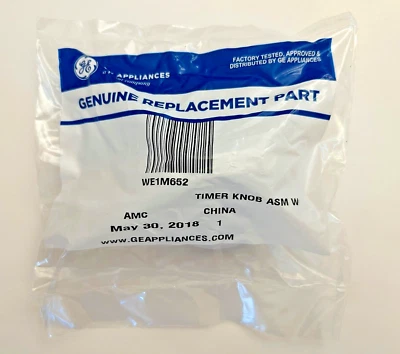 GE/GENERAL ELECTRIC OEM SECADOR TEMPORIZADOR PERILLA WE1M652 NUEVO EN PAQUETE SELLADO DE FÁBRICA Foto 1 de 4