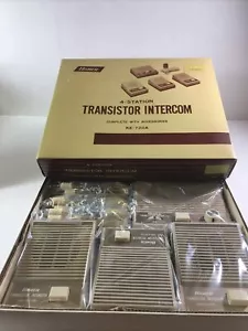 Vintage Neu Old Stock Homer 4-Stationen Transistor Gegensprechanlage Komplettverpackung - Bild 1 von 4
