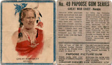 V254 Canadian CG, Papoose Gum Indians, 1934, #49 Great War Chief, Navajos