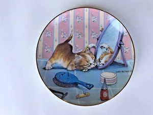 The Intruder Comical Cats Collector Plate No. C8553 Gary Patterson 1995 Danbury - Picture 1 of 2