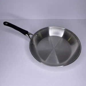 10" Heavy Calphalon Cookware Stainless Steel Skillet #1390 Skillet Fry Pan - Picture 1 of 6