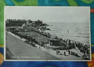 Postal Morecambe West End Gardens and Bandstand 1935 serie Silveresque - Imagen 1 de 2