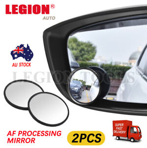 2pcs Blind Spot Mirror Car Rear Side View Convex Wide Angle round glass 2" 50mm