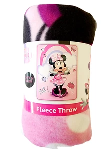 Minnie Mouse Vliesdecke rosa, Babydecke, weiche Decke, Minnie Decke - Bild 1 von 7