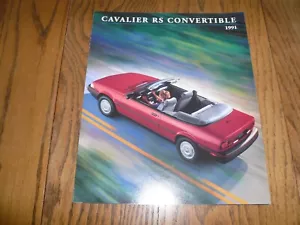 Chevrolet Cavalier RS 1991 convertible folleto de ventas - vintage - Imagen 1 de 4