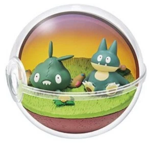 [USA Fast Ship!] TRUBBISH & MUNCHLAX Pokemon Terrarium Relaxing Time von RE-MENT - Bild 1 von 2