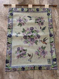 Wings of Nature Hummingbirds Floral Wildlife Federation Tapestry Wall Hanging  - Picture 1 of 12