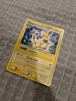 Pokemon TCG Ampharos 1/132 Secret Wonders Rare Card Non-Holo Lightly Played - Image 1 of 4