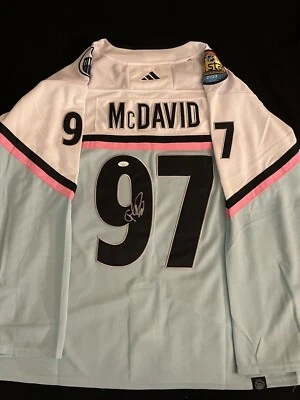 Connor Mcdavid Signed 2022 ASG Jersey With JSA - Image 1 of 2