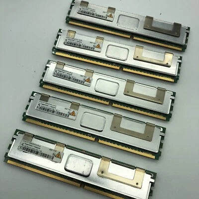 QIMONDA 1GB 2RX8 PC2-5300 FULLY BUFFERED ECC DDR2-667 MEMORY HYS72T128420HFN - Image 1 of 4