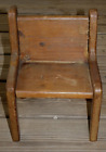 11 1/2' Vintage Homemade Wooden Child's Chair-Carved Sides-Lavonia, Georgia
