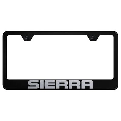 吉姆西 Sierra 激光蚀刻标志不锈钢车牌架 — 第 1/2 张图片
