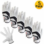 3/5Pack Golf Gloves Leather Mens Left Hand Right Hand All Weather Palm All Size