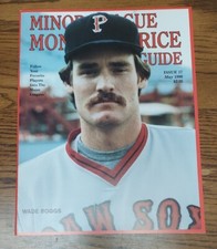 Original Vintage 1990 MINOR LEAGUE Monthly Price Guide Wade Boggs 318A Mint Cond
