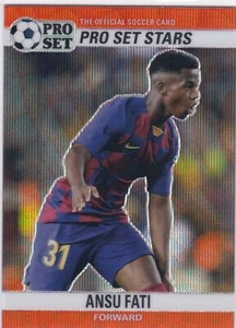 2021 Pro Set Sports Metal Stars Red Wave #1 Ansu Fati - Barcelona - Picture 1 of 2