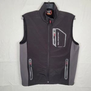 Solaris Mens Vest Gray Large Polyester Spandex Fleece Lined Soft Shell *read* - Picture 1 of 7