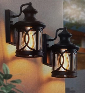 2-Pack Waterproof Exterior Light Fixtures - House, Garage, Patio Sconces #114 - Picture 1 of 6