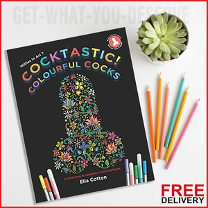 Swear Words Adult Colouring Colourful Cocks Naughty Coloring Paperback Books - Picture 1 of 12