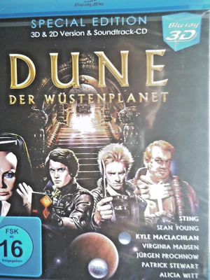 DUNE Der Wüstenplanet 3D+2D  Version +Soundtrack CD    (Blu-ray)  eingeschweißt - Bild 1 von 4